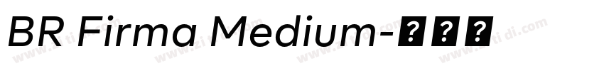 BR Firma Medium字体转换